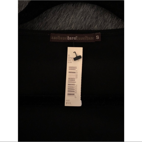 Azel Hazel Black Sequin Front Tank Top Small NWT - Picture 3 of 6